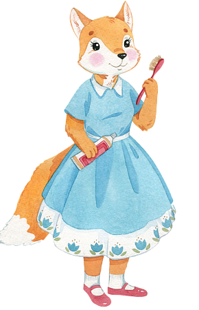 Белка в голубом сарафане