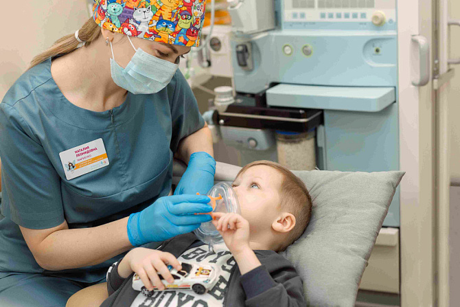 Пластика уздечки языка ребенку под наркозом